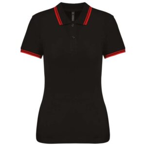 Kariban - LADIE'S SHORT-SLEEVED POLOSHIRT WITH CONTRASTING PIPING