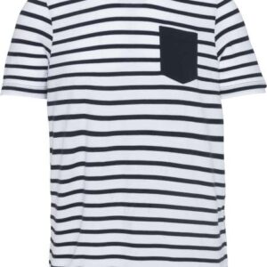 Kariban - KIDS' STRIPED SHORT SLEEVE SAILOR T-SHIRT WITH POCKET