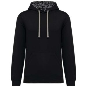 Kariban - UNISEX CONTRAST PATTERNED HOODED SWEATSHIRT