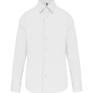 Kariban - LONG-SLEEVED COTTON/ELASTANE SHIRT