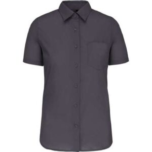 Kariban - LADIES' SHORT-SLEEVED COTTON POPLIN SHIRT