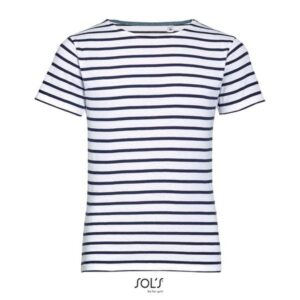 SOL'S - SOL'S MILES KIDS' - ROUND NECK STRIPED T-SHIRT