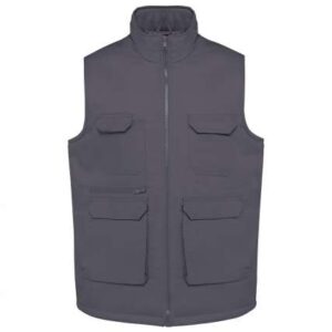Designed To Work - UNISEX PADDED MULTI-POCKET POLYCOTTON VEST