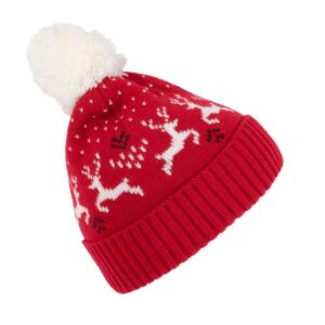 K-UP - WINTER BEANIE WITH REINDEER DESIGN