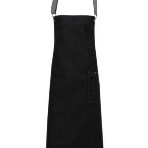 Premier - 'DISTRICT' WAXED LOOK DENIM BIB APRON
