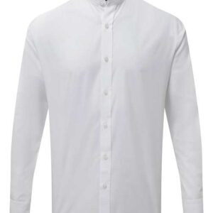 Premier - BANDED COLLAR 'GRANDAD' LONG SLEEVE SHIRT