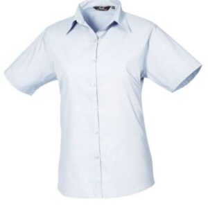 Premier - WOMEN'S SHORT SLEEVE POPLIN BLOUSE