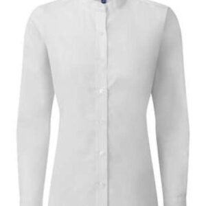 Premier - WOMEN’S BANDED COLLAR 'GRANDAD' SHIRT